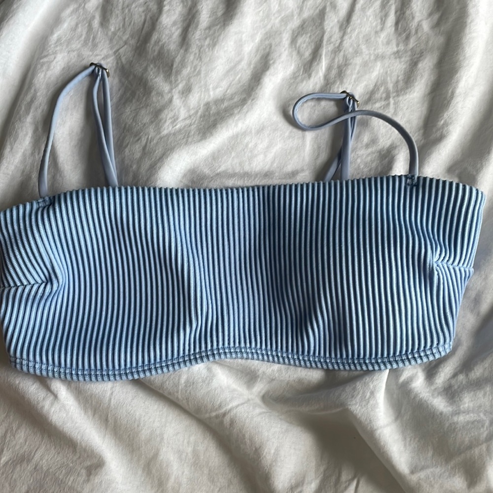Blue Hollister swim top